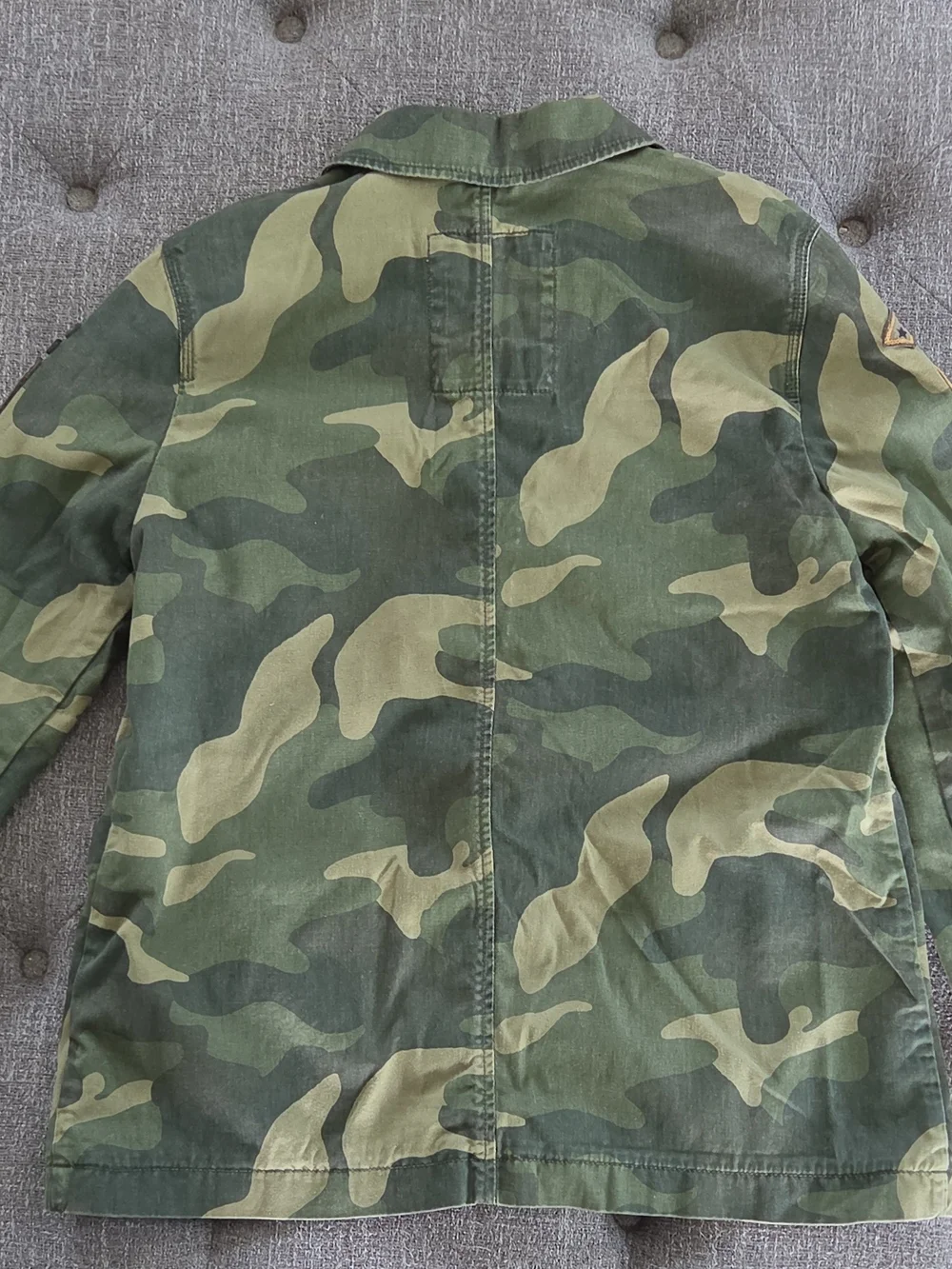 Abercrombie & Fitch Olive Green Camo Utility Jacket